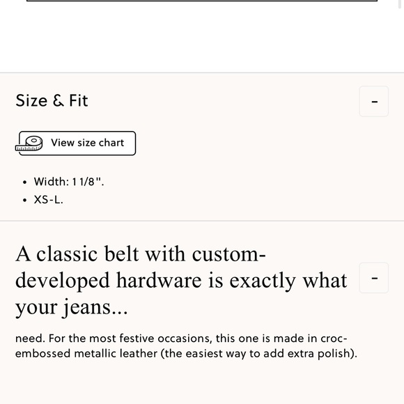 J. Crew Gold Leather Belt with Classic Buckle - Picture 2 of 3